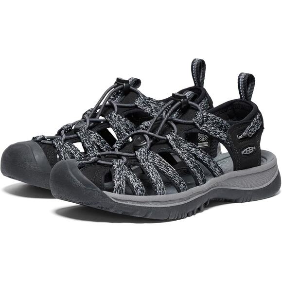 NWT KEEN Women's Whisper Closed Toe Sport Sandals, Black/Steel Grey-Size8 - Picture 4 of 7